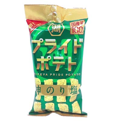 湖池屋　プライドポテトスリムバッグ　神のり塩　30ｇ
