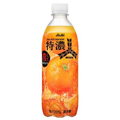 アサヒ　三ツ矢特濃　オレンジスカッシュ　500ml