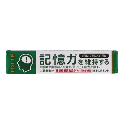 ロッテ記憶力を維持するガム14粒
