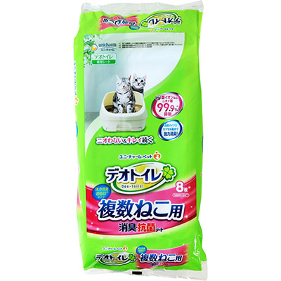 デオトイレ 複数ねこ用 消臭・抗菌シート ( 8枚入 )