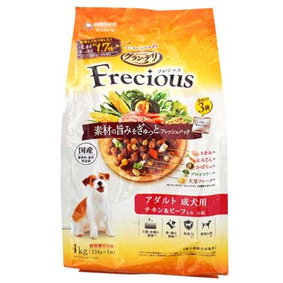 グラン・デリ　フレシャス　アダルト成犬用　チキン＆ビーフ入り　334ｇ×3袋入
