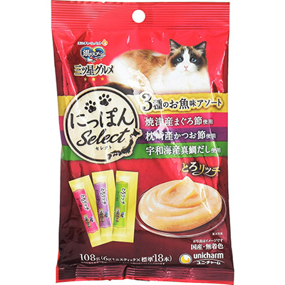 銀のスプーン 三ツ星グルメ 3種のお魚味アソート とろリッチ まぐろ節・かつお節・真鯛だし 6g×18本入