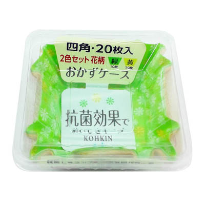 ジャパックス　抗菌おかずケース四角　20枚入