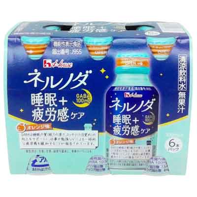 ハウス　ネルノダ　睡眠＋疲労感ケア　100ｍｌ×6本パック