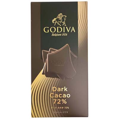 ゴディバ　タブレットダークカカオ７２％　５０ｇ