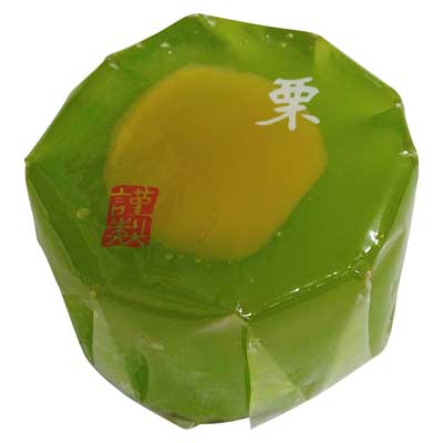 奈良祥楽 栗羊羹(抹茶) 1個