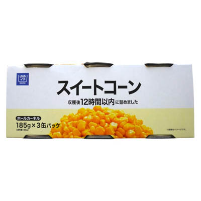 ゆめイチ　スイートコーン　185ｇ×3缶パック