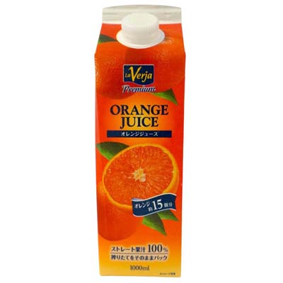アシストバルール　ストレートオレンジジュース　1000ｍｌ