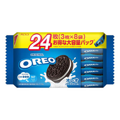 モンデリーズ・ジャパン　オレオファミリーパックバニラ　24枚
