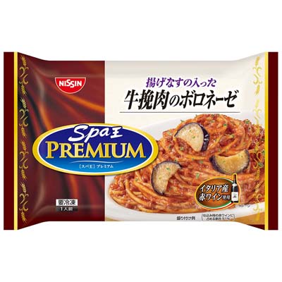 日清食品　スパ王プレミアム　牛挽肉のボロネーゼ