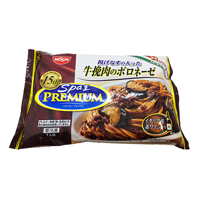 日清　スパ王プレミアム　牛挽肉のボロネーゼ　284ｇ