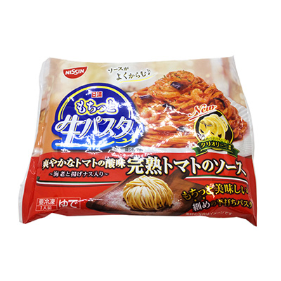 日清食品　もちっと生パスタ完熟トマトのソース　277ｇ