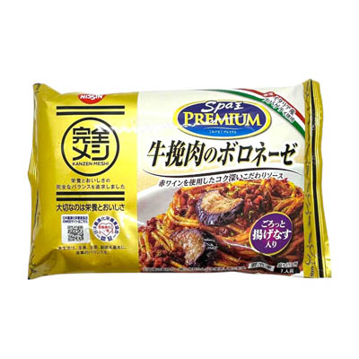 日清食品　完全メシスパ王牛挽肉のボロネーゼ　292ｇ
