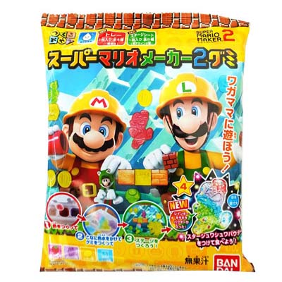 バンダイ つくるおやつ スーパーマリオメーカー2グミ 24g