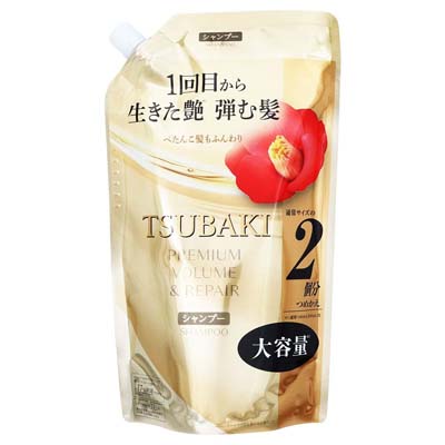 ツバキ　プレミアムボリューム＆リペア　シャンプー　つめかえ用　600ｍｌ