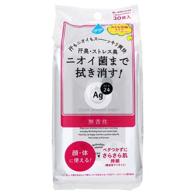 Agデオ24　クリアシャワーシート　無香性　30枚入
