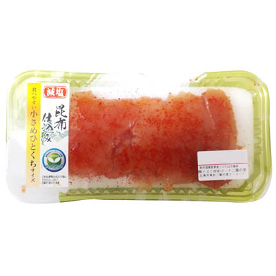 減塩昆布仕込みひとくち明太子