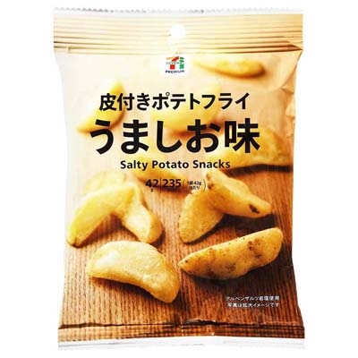 セブンプレミアム 皮付きポテトフライ うましお味 42g