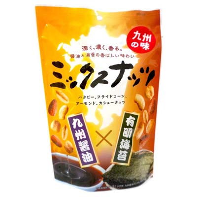ノースカラーズ　ミックスナッツ　九州醤油×有明海苔　10ｇ×5袋