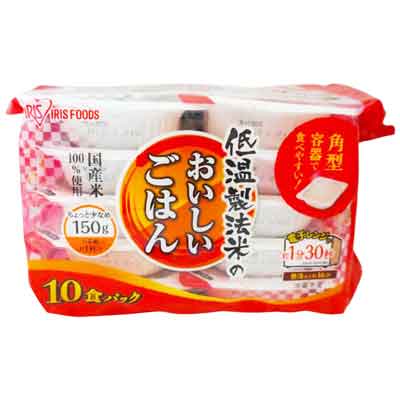 アイリスフーズ　低温製法米のおいしいごはん　150ｇ×10食パック