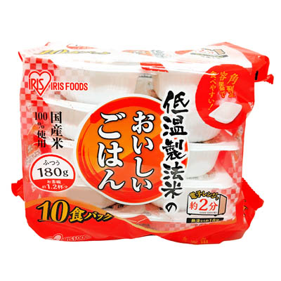 アイリス 低温製法米のおいしいごはん 180g×10食パック