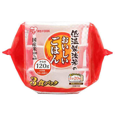 アイリスフーズ 低温製法米のおいしいごはん 国産米100%使用 120g×3食パック