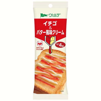 アヲハタ ヴェルデ イチゴ&バター風味クリーム 13g×4個