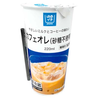ゆめイチ　カフェオレ（砂糖不使用）　220ｍｌ