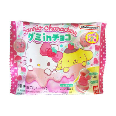 バンダイ　サンリオキャラクターズ　グミinチョコ　22ｇ