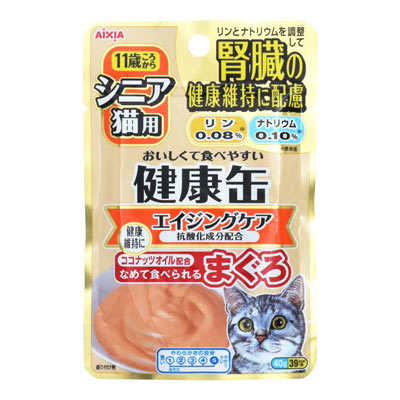 アイシア　健康缶パウチ　シニア猫用　エイジングケア　４０ｇ