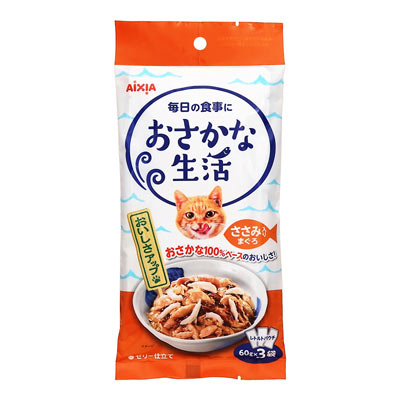 アイシア　おさかな生活　ささみ入りまぐろ　１８０ｇ