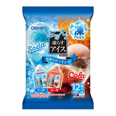 オリヒロ　ぷるんと凍らすアイス　ソーダ＋コーラ　12個入