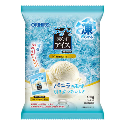 オリヒロ　ぷるんと凍らすアイスプレミアム　バニラ　10個入