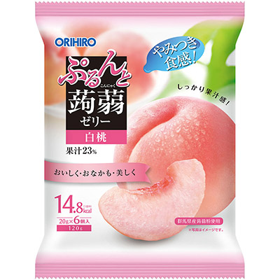ぷるんと蒟蒻ゼリー 白桃