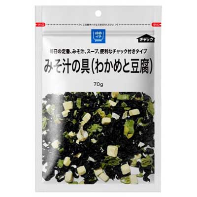 ゆめイチ  みそ汁の具(わかめと豆腐) 70g
