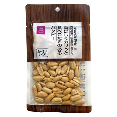 ゆめイチ　香ばしくカリッと食べごたえのあるバタピー　50ｇ