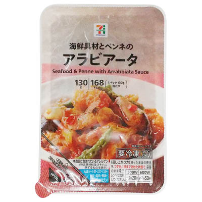 セブンプレミアム　海鮮具材とペンネのアラビアータ
