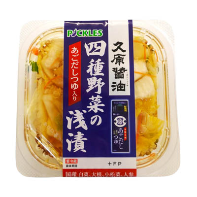 ピックルス　久原醤油あごだしつゆ入り　四種野菜の浅漬　120ｇ