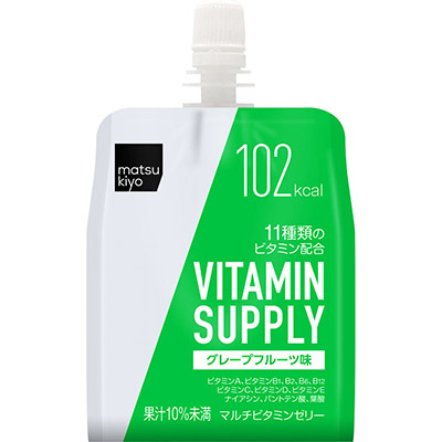 matsukiyo　マルチビタミンゼリー　グレープフルーツ味　１８０ｇ