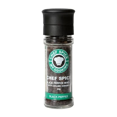 シェフスパイス ブラックペッパー ミル付 45g