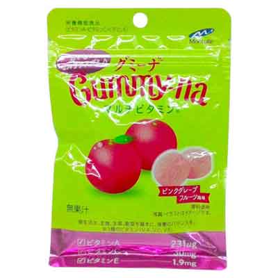 モントワール　グミーナ　マルチビタミン　ピンクグレープフルーツ風味　36ｇ