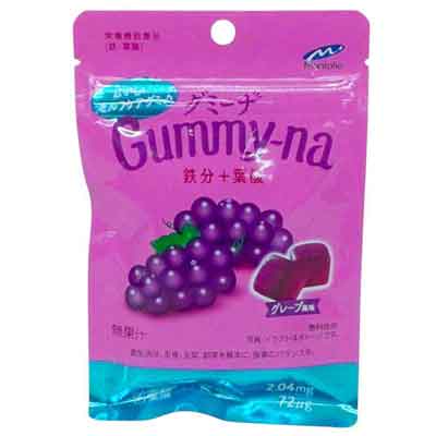 モントワール　グミーナ　鉄分＋葉酸　グレープ風味　36ｇ