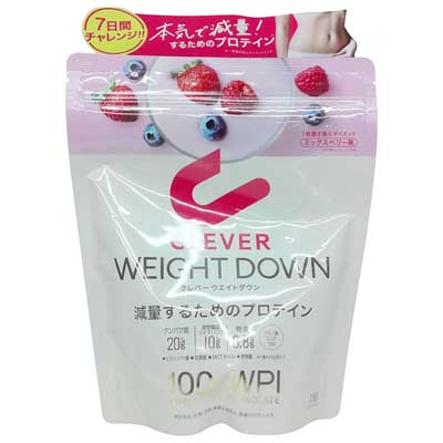 クレバー　ウエイトダウンプロテイン　ミックスベリー味　315ｇ
