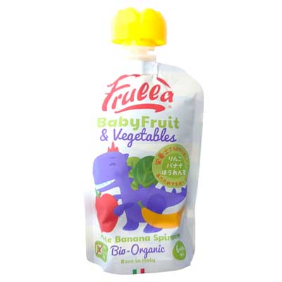 Frulla　ベビーフルーツ＆ベジタブル　りんご・バナナ・ほうれん草　100ｇ