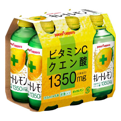 ポッカサッポロ キレートレモン 155ml×6本パック