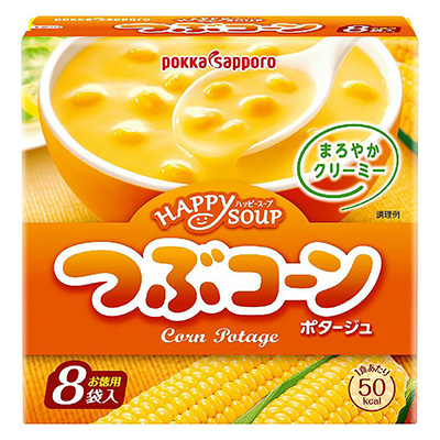 ポッカ　ハッピースープ　つぶコーン　お徳用８袋入