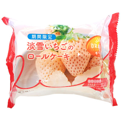 淡雪いちごのロールケーキ