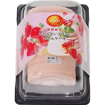 オランジェ いちごモンブランのロールケーキ