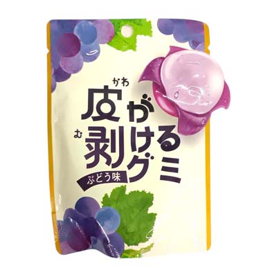 メリーゴーランド　皮が剥けるグミ　ぶどう味　４０ｇ