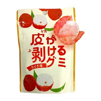 メリーゴーランド　皮が剥けるグミ　ライチ味　４０ｇ